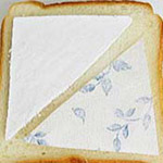 実験前：パンを使った防カビ実験